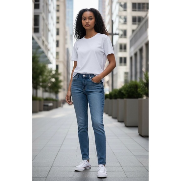 J. Crew Women's Medium Wash Toothpick Premium Denim Skinny Jeans. Size 26 # - Picture 1 of 8